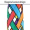 In the Breeze 5209 — Fiesta Diagonal Weave 40-inch Windsock — Colorful Lattice Windsock with Color-Coordinated Tails